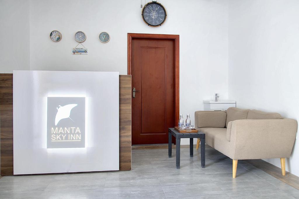 Posezení v ubytování Manta Sky Inn