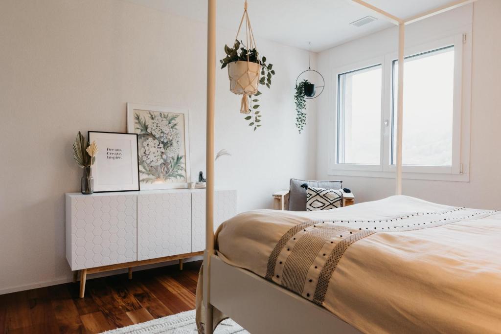 Postel nebo postele na pokoji v ubytování Apartment Fortaleza