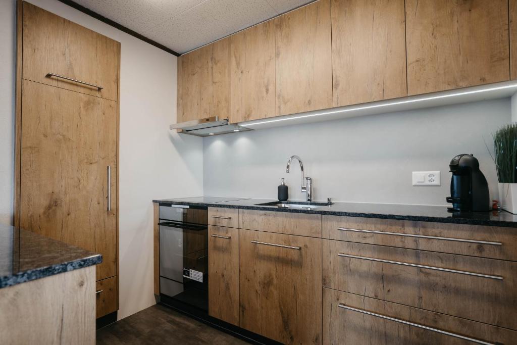 Köök või kööginurk majutusasutuses Apartment Bergdohle