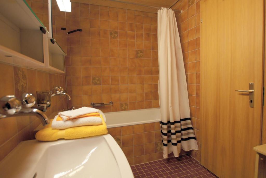Koupelna v ubytování Apartment Kaiser