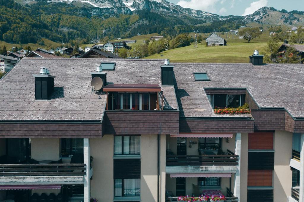 Nespecifikovaný výhled na hory nebo výhled na hory při pohledu z apartmánu