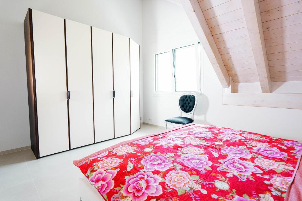 Postel nebo postele na pokoji v ubytování Apartment Soldanella