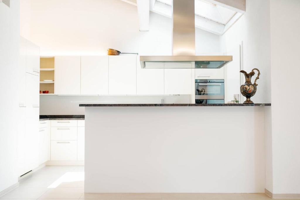 Kuchyň nebo kuchyňský kout v ubytování Apartment Soldanella