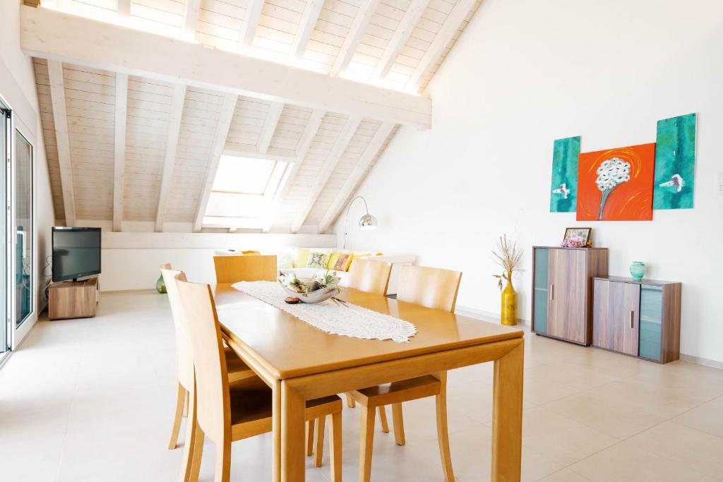 Posezení v ubytování Apartment Soldanella