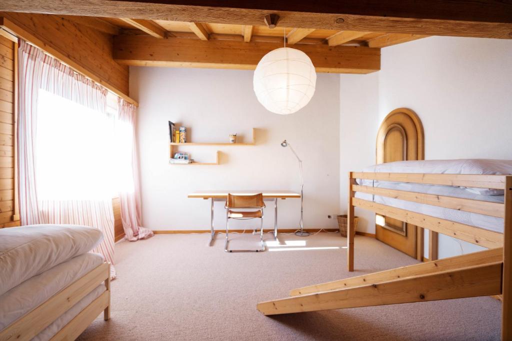 Postel nebo postele na pokoji v ubytování Apartment zum Leist