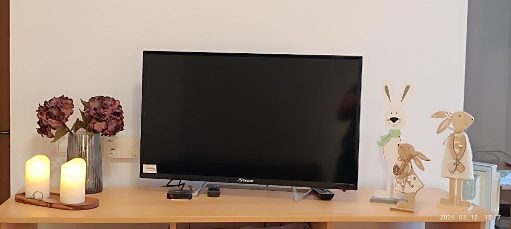 Telewizja i/lub zestaw kina domowego w obiekcie Borisz Apartman Zalakaros