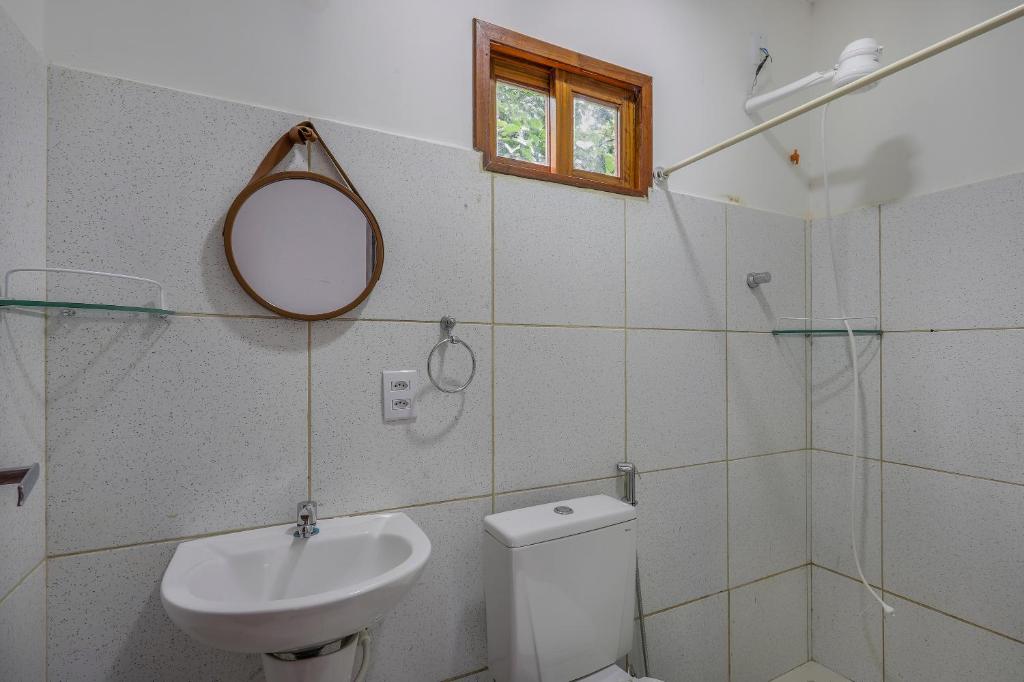 Koupelna v ubytování VILA ACONCHEGO GAMELEIRA