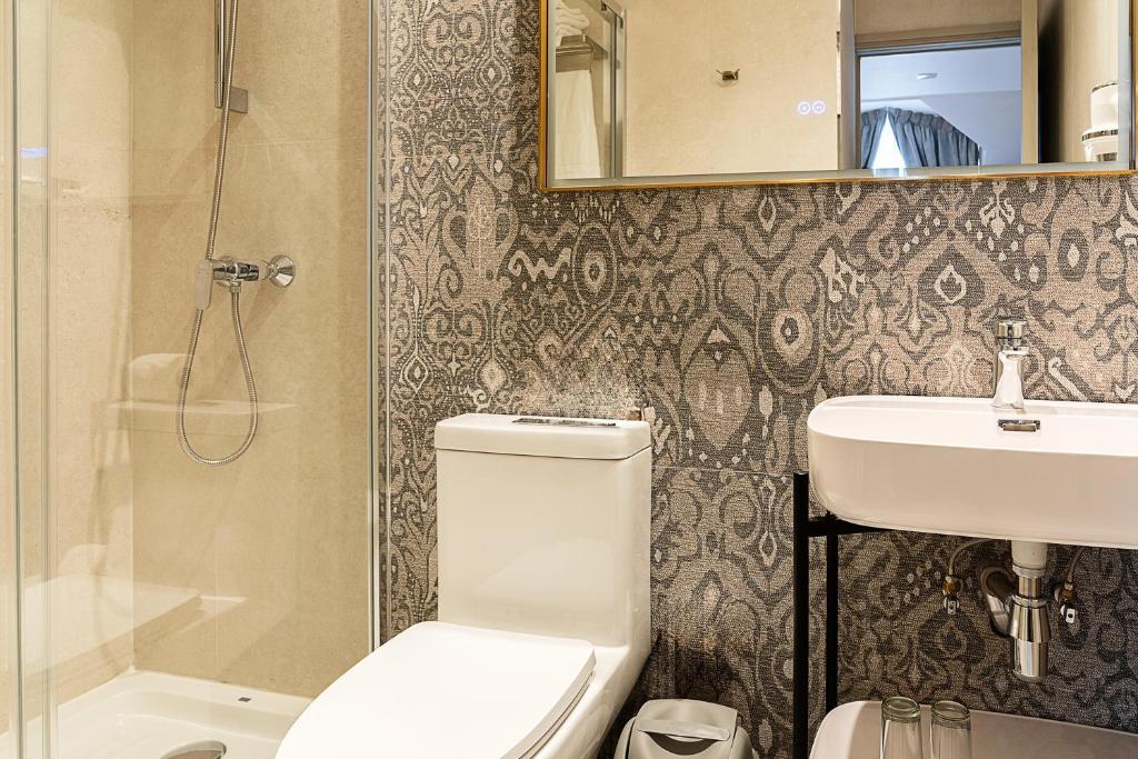 Koupelna v ubytování Hotel José Nogueira