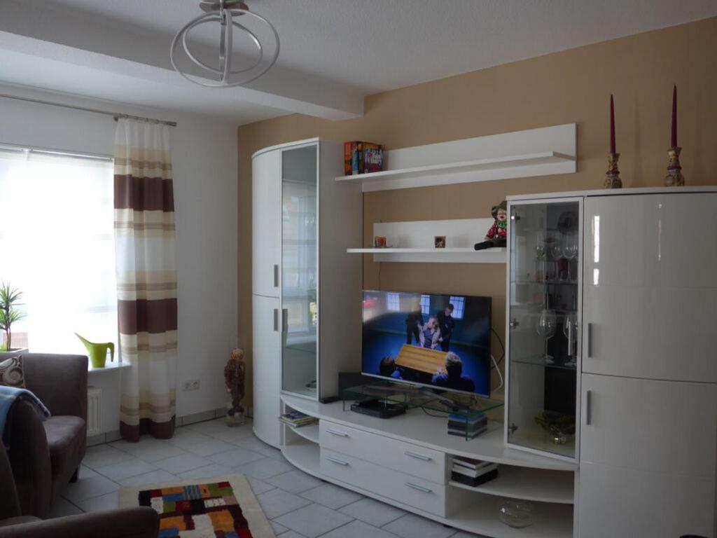 TV o dispositivi per l'intrattenimento presso Holiday apartment in the Odenwald