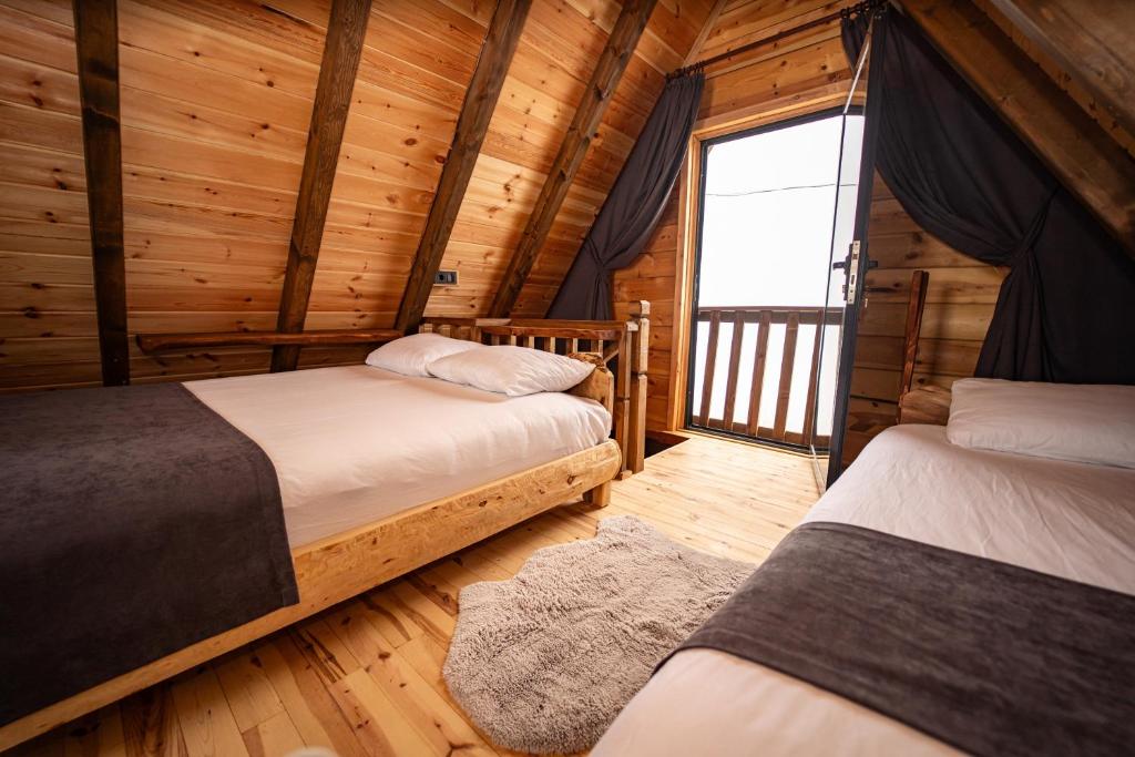 Postel nebo postele na pokoji v ubytování Ceo bungalov