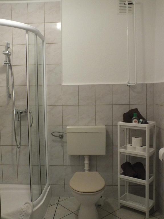 Koupelna v ubytování Zwei Bett Zimmer