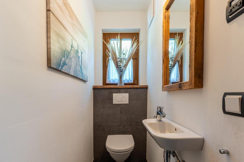 Kúpeľňa v ubytovaní Hochwart Apartment - in der Nähe der Liftstation Schönleiten