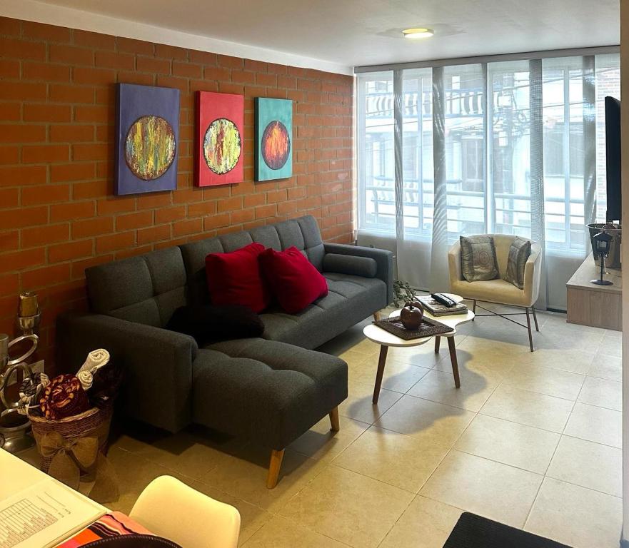 Posezení v ubytování Perfecto apartamento para descansar
