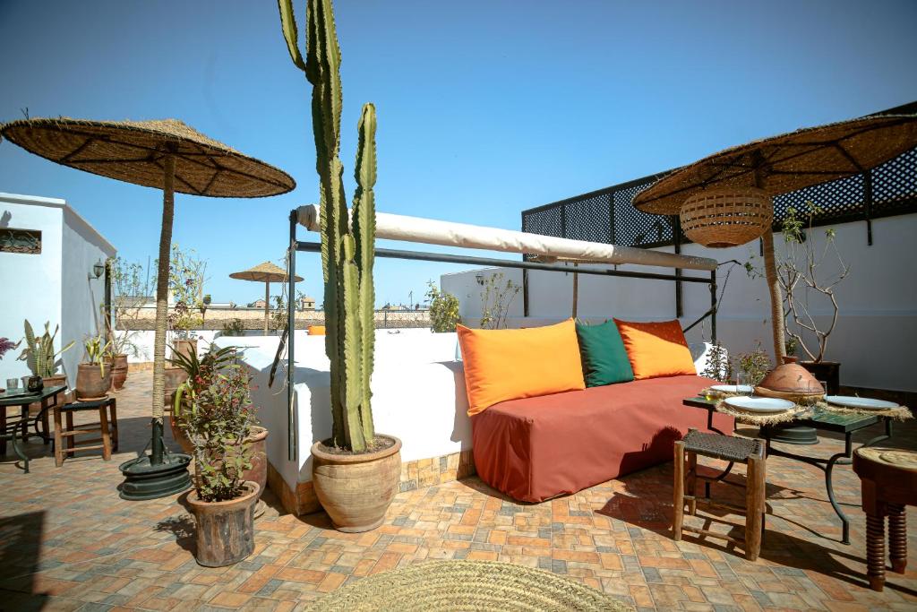 Balkón nebo terasa v ubytování Riad Darino Marrakech Heritage