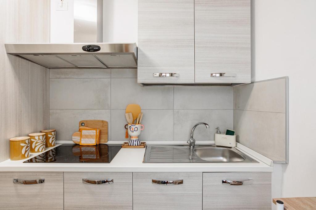 Kuchyň nebo kuchyňský kout v ubytování HOME Dany