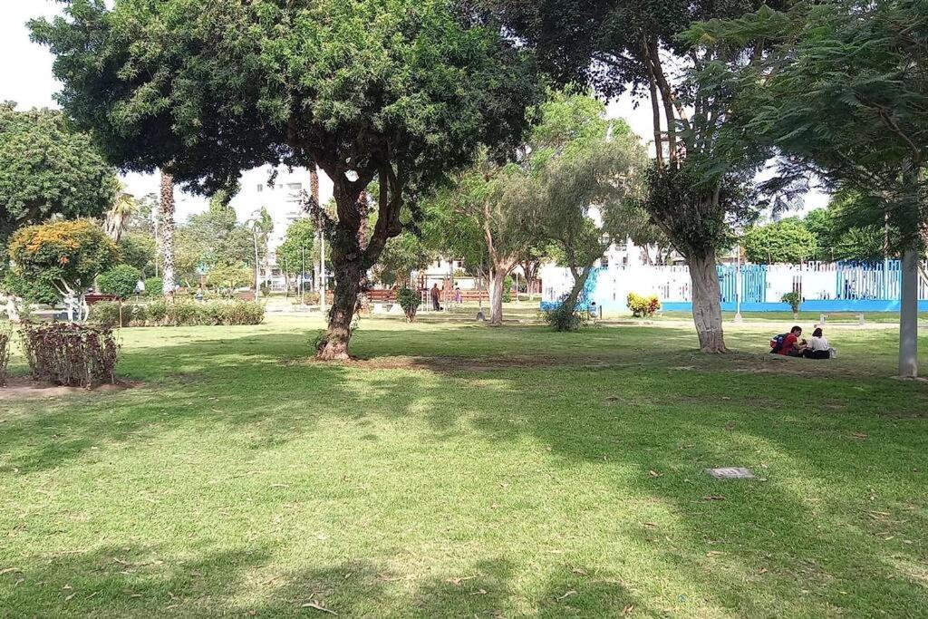 Jardin de l'établissement Apartamento en zona residencial de San Miguel Lima