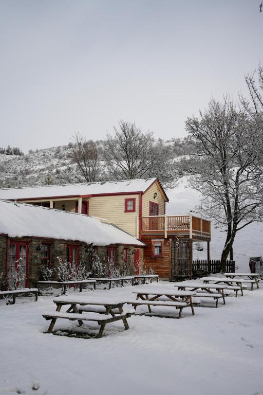 Cardrona Hotel v zimě