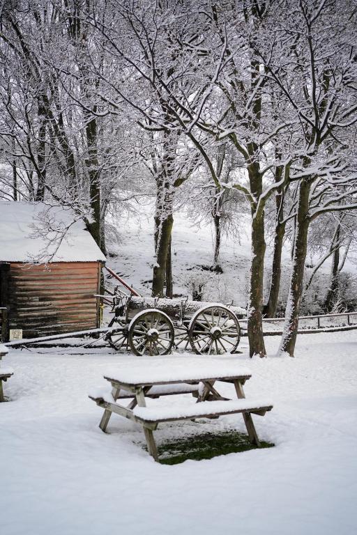 Cardrona Hotel v zimě
