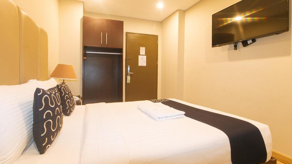 TV a/nebo společenská místnost v ubytování Asrodel Hotel RedPartner
