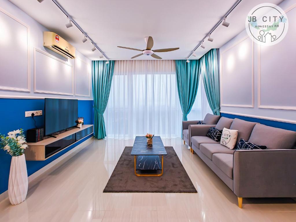 Posezení v ubytování Medini Signature Suites by RR JBcity