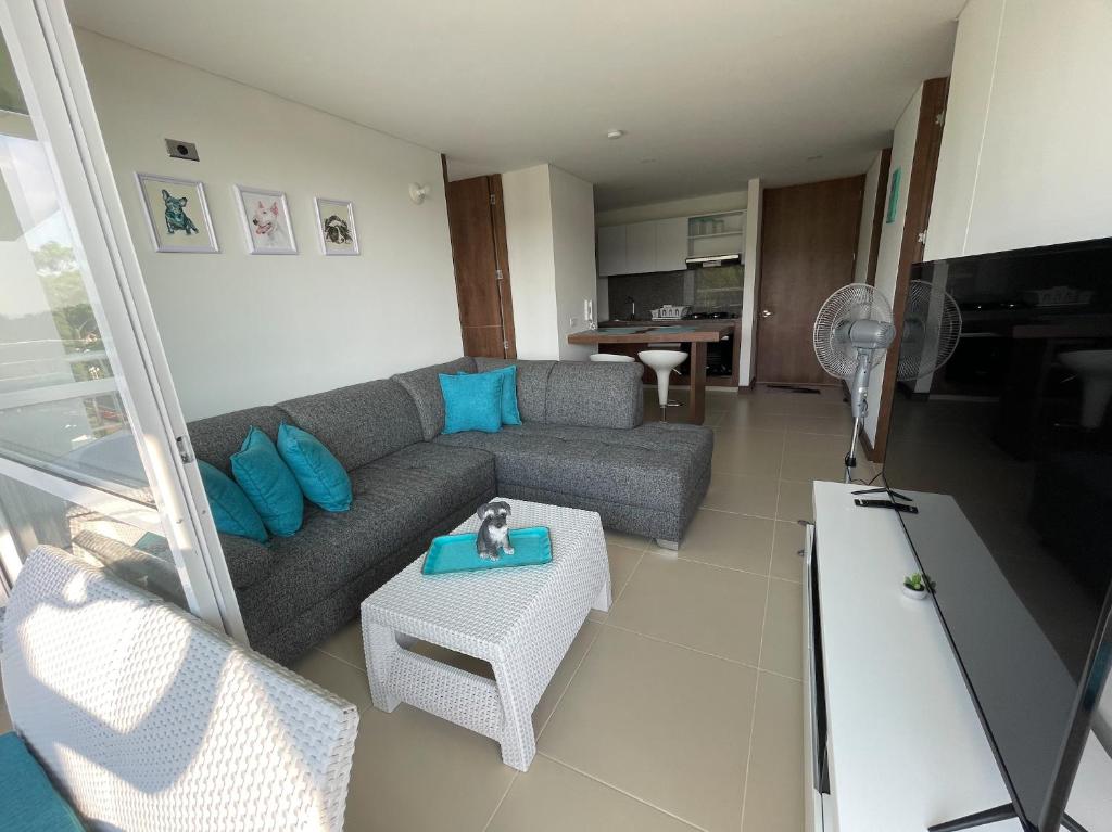 Posezení v ubytování Espectacular apartamento en Melgar