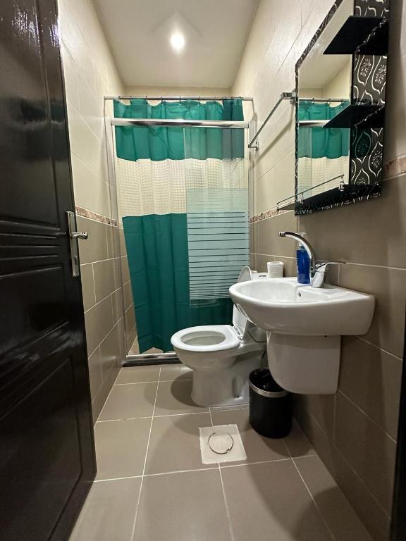 Koupelna v ubytování Amro Petra Apartment