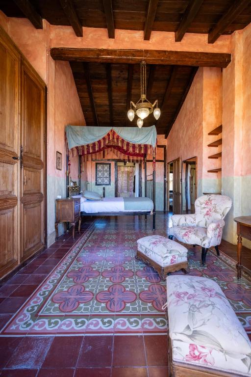 Posezení v ubytování Casa Museo RAKKANA - En el Centro de Requena
