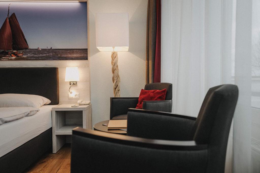 Posezení v ubytování Hotel Spiekeroog