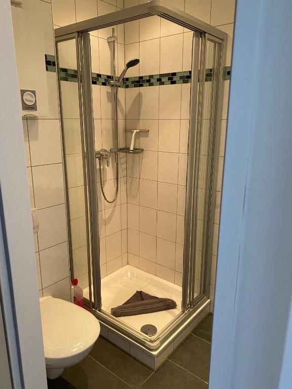 Koupelna v ubytování Haus Bielefeld Zimmer 30a