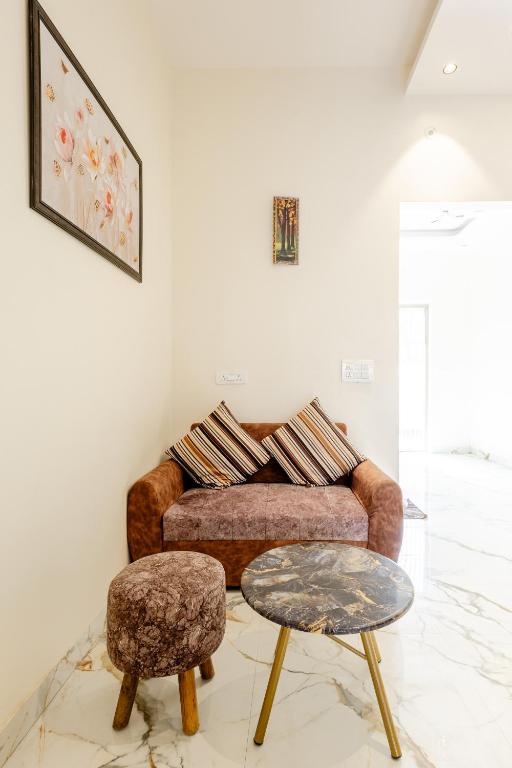 Posezení v ubytování Lime Tree B&B Pari Chowk