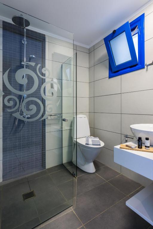 Kúpeľňa v ubytovaní Hotel Hara Ilios Village