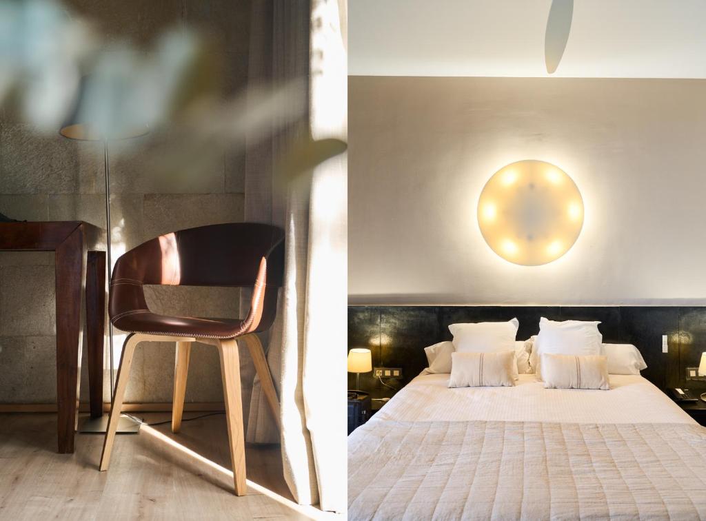 Postel nebo postele na pokoji v ubytování Hotel Boutique Mas Passamaner