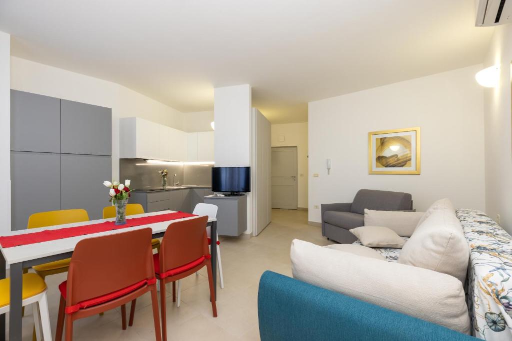 Kuchyň nebo kuchyňský kout v ubytování VELO JEDRO Apartmani PUNTA