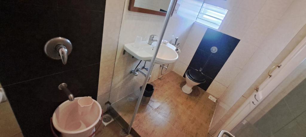 Koupelna v ubytování Hotel Swaroop