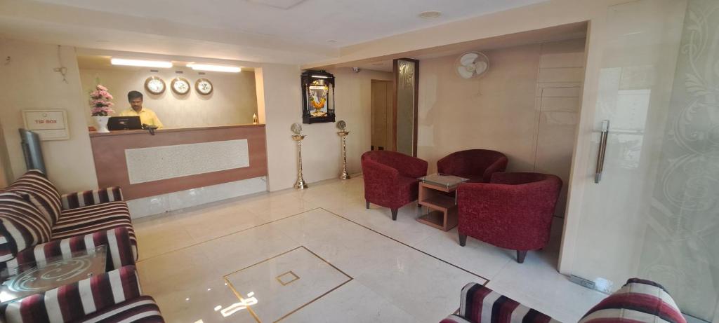 Posezení v ubytování Hotel Swaroop
