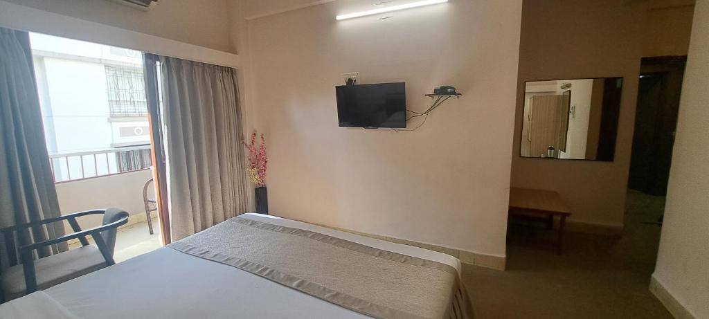 TV a/nebo společenská místnost v ubytování Hotel Swaroop