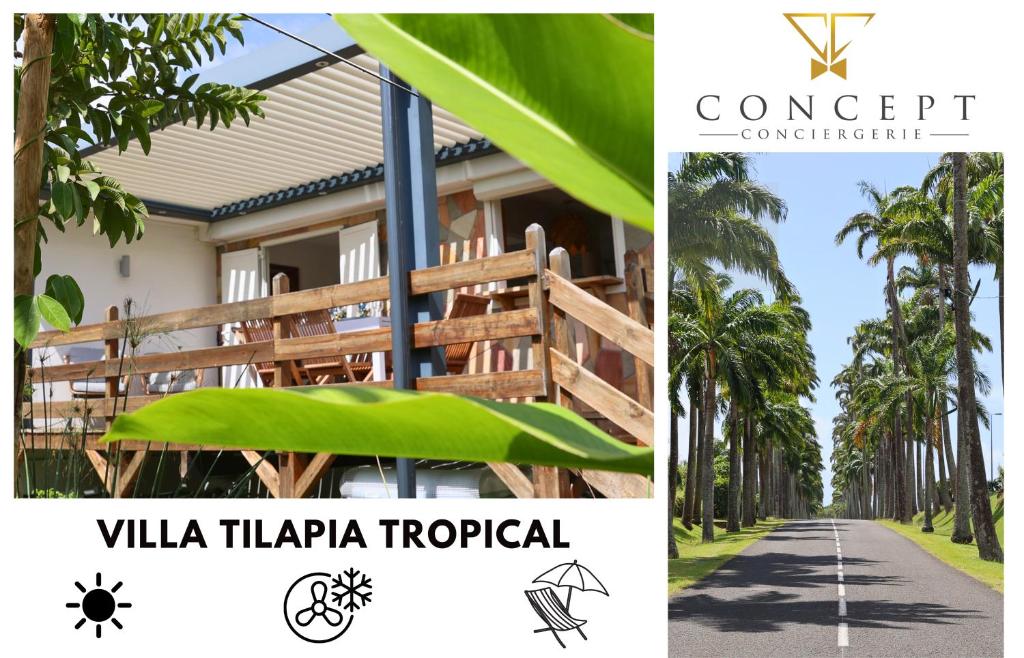a villa tika tika tropical villa tropical at Villa Tilapia Tropical in Capesterre-Belle-Eau