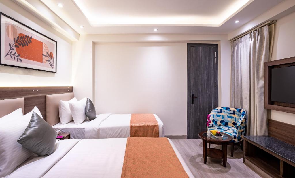 Posezení v ubytování Regenta Inn Gurugram Sec-47 City Center
