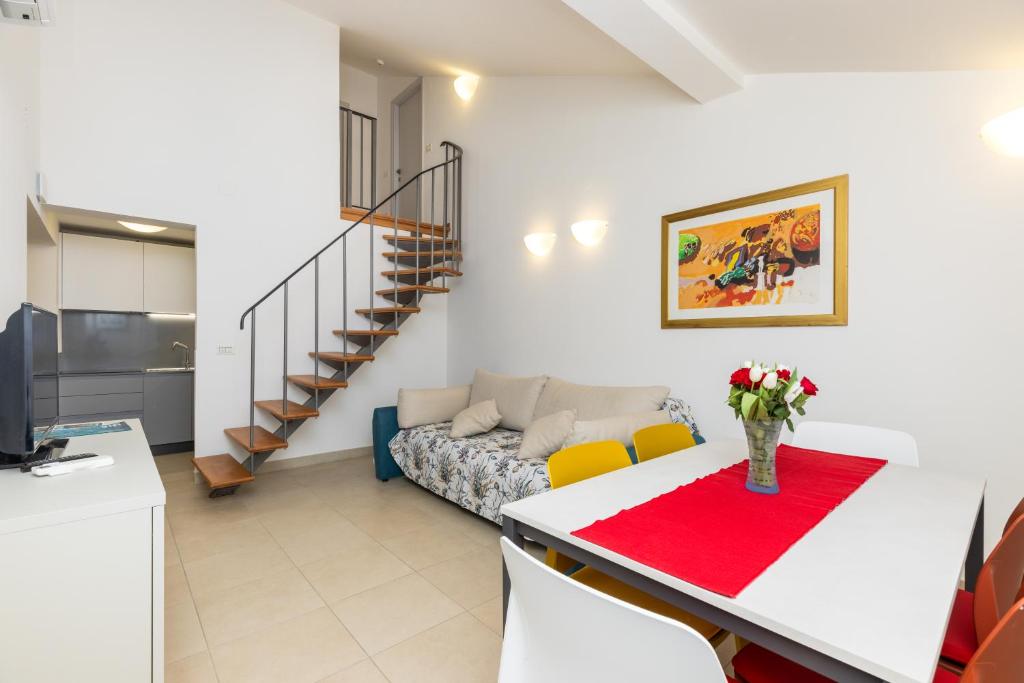 Posezení v ubytování VELO JEDRO Apartmani PUNTA