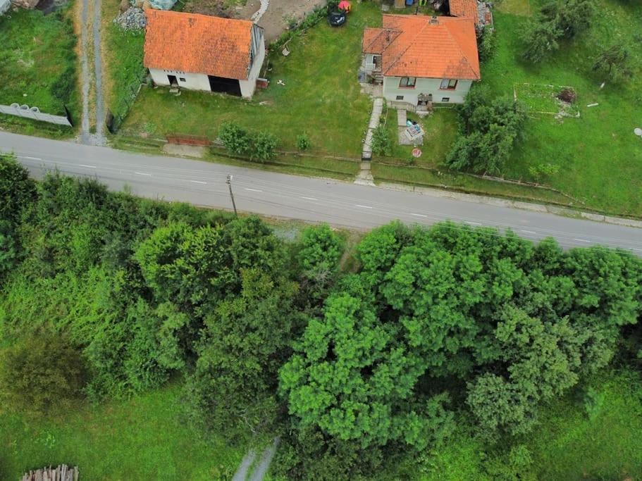 Letecký snímek ubytování Theea's tiny house