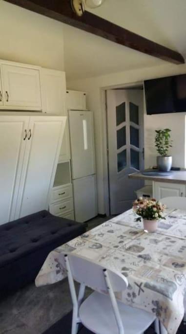 Kuchyň nebo kuchyňský kout v ubytování Theea's tiny house