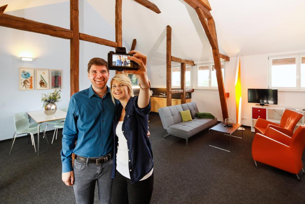 TV a/nebo společenská místnost v ubytování Resort Schloss Auerstedt