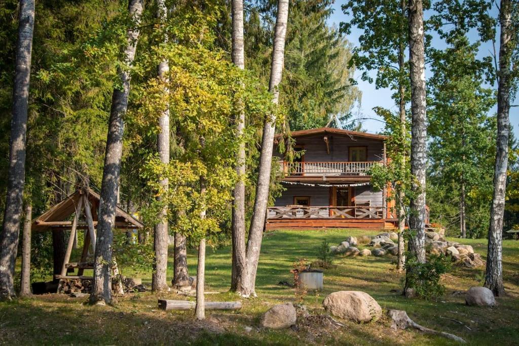 Zahrada ubytování Elupuu forest cabin with sauna