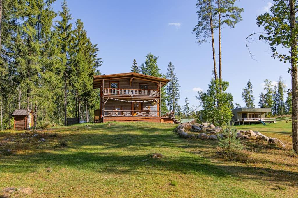 Zahrada ubytování Elupuu forest cabin with sauna