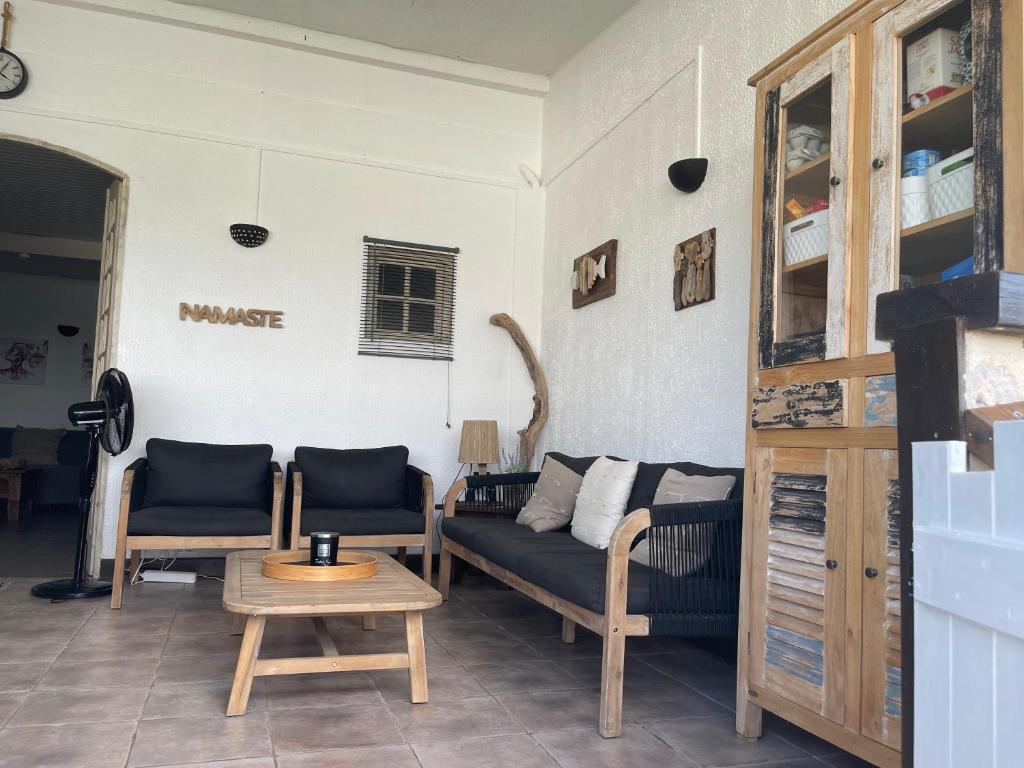 Posezení v ubytování TIANOLI lodge grand confort avec vue magnifique