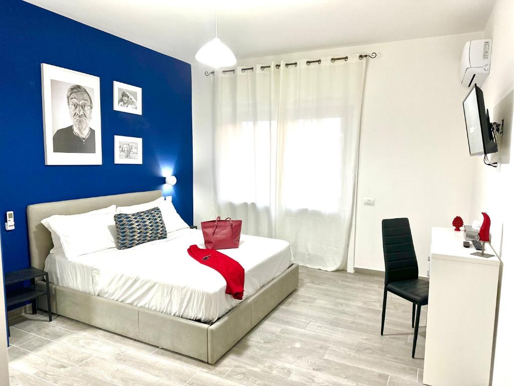Postel nebo postele na pokoji v ubytování Room Center Sorrento Baby