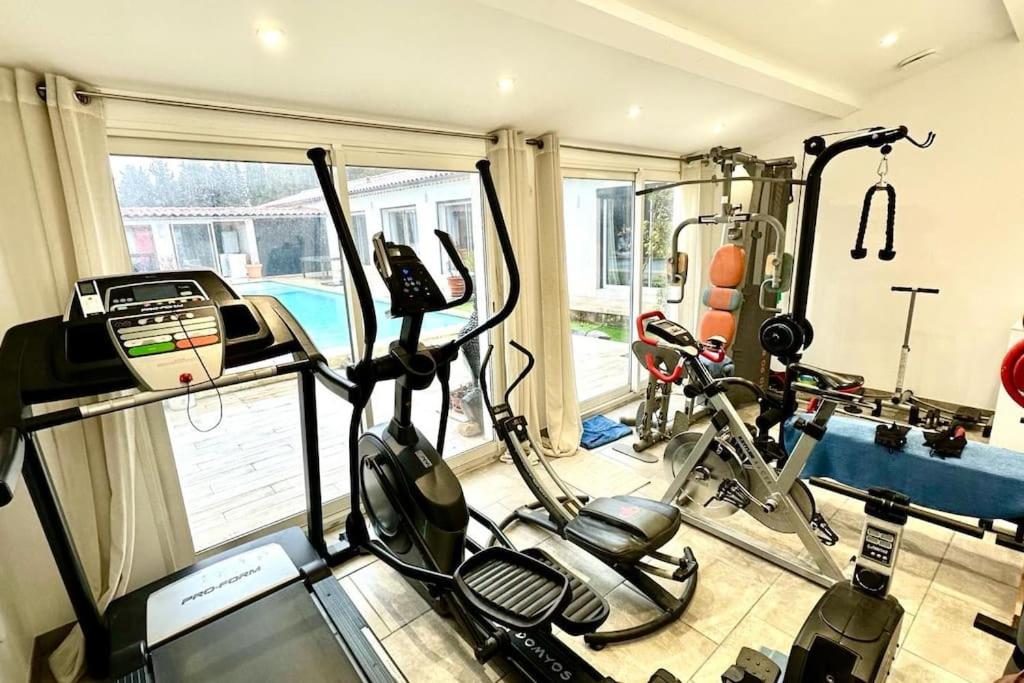 Villa Olivia tesisinde fitness merkezi ve/veya fitness olanaklar&#x131;