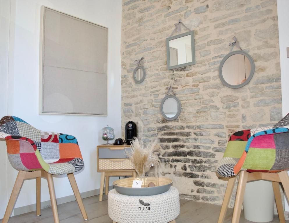 Posezení v ubytování Plume Suites
