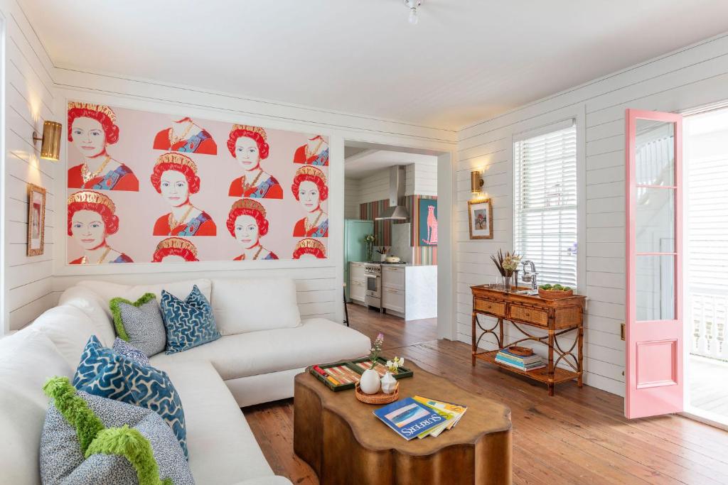 Χώρος καθιστικού στο Royal Cottage I