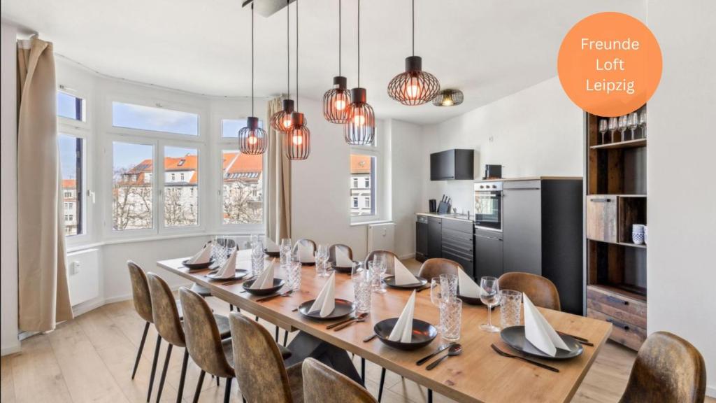 Kuchyň nebo kuchyňský kout v ubytování Loft für 10 Freunde